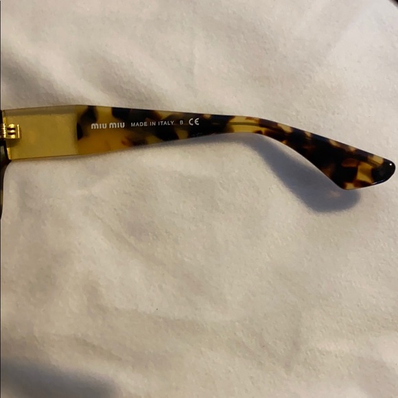 Miu Miu  Tortoiseshell Sunglasses - Picture 4 of 5